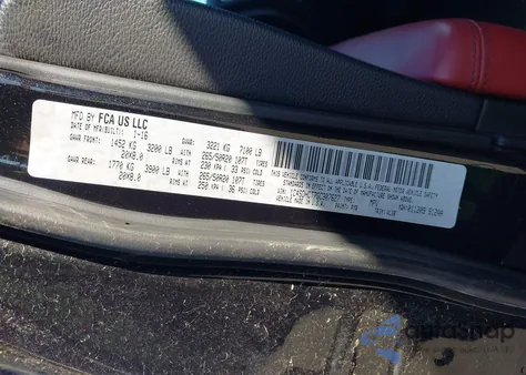 2016 Dodge Durango R/T z USA, uszkodzony, nr VIN 1C4SDHCT7GC307627